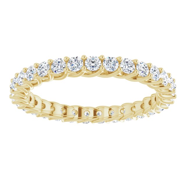 0.93 ct. Shared Prong Round Diamond Eternity Band-VIRABYANI